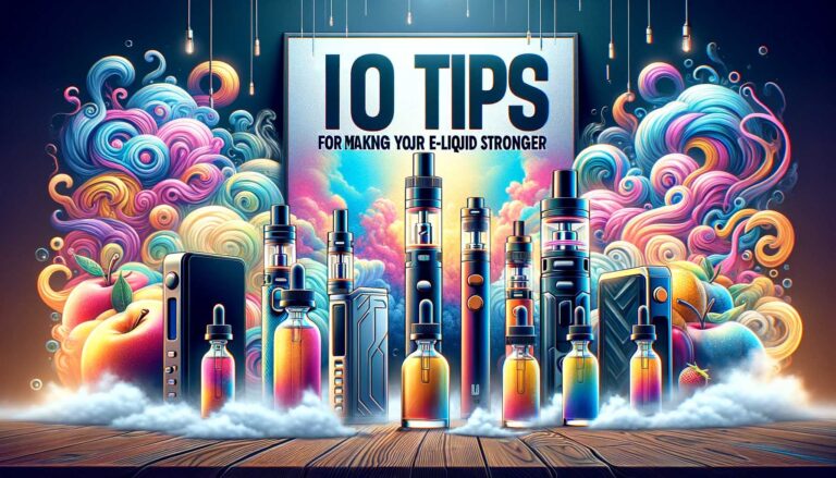 10 tips to make vape liquid stronger 768x439